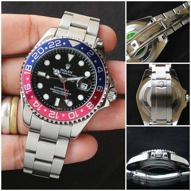 ONE OF THE MOST TALKED ABOUT NEW WATCHE AT BASELWORLD  #ROLEX GMT MASTER II WITH PEPSI BEZEL💝